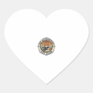 Pegatina En Forma De Corazón Contador de impuestos gato diseño gatito lindo - C