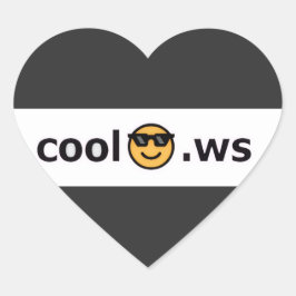 Pegatina En Forma De Corazón cool