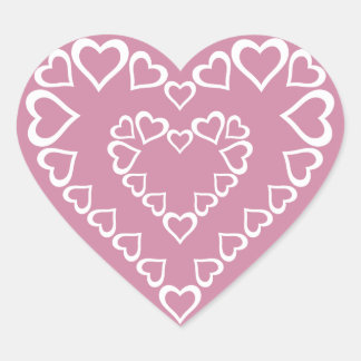 Pegatina En Forma De Corazón Corazón blanco