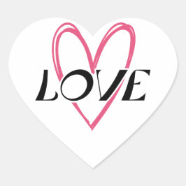 Pegatina En Forma De Corazón Corazón de amor