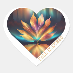 Pegatina En Forma De Corazón Corazón de Aurora inspirado por la caída