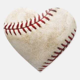 Pegatina En Forma De Corazón Corazón de Béisbol