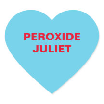 Corazón de caramelo azul