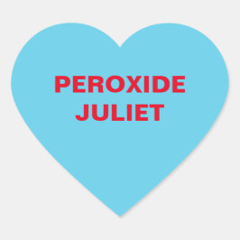 Pegatina En Forma De Corazón Corazón de caramelo azul