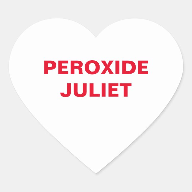 Pegatina En Forma De Corazón Corazón de caramelo blanco (Anverso)