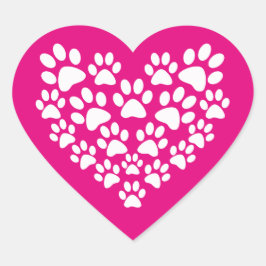 Pegatina En Forma De Corazón Corazón de impresión de la hoja de cálculo simple