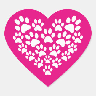Pegatina En Forma De Corazón Corazón de impresión de la hoja de cálculo simple