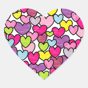 Pegatina En Forma De Corazón Corazón en un corazón