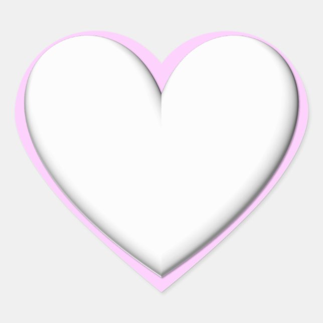 Pegatina En Forma De Corazón Corazón esponjoso (Anverso)