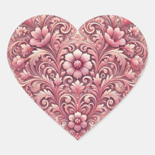 Pegatina En Forma De Corazón Corazón Lila