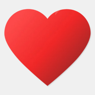 Pegatina En Forma De Corazón Corazón Rojo