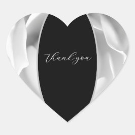 Pegatina En Forma De Corazón Corazón rosa blanco | Elegante diseño floral