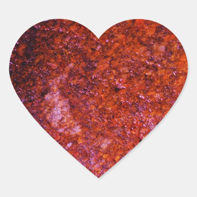 Pegatina En Forma De Corazón corazón rosa coral (Anverso)