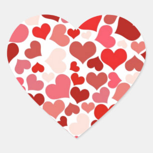 Pegatina En Forma De Corazón Corazones