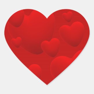 PEGATINA EN FORMA DE CORAZÓN CORAZONES 3D ROJOS AMAN EL SUEÑO MOTIVACIONAL