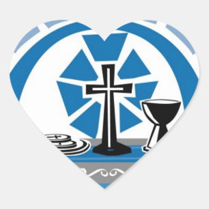 Pegatina En Forma De Corazón Corazones Bodas de acento de página de la comunión