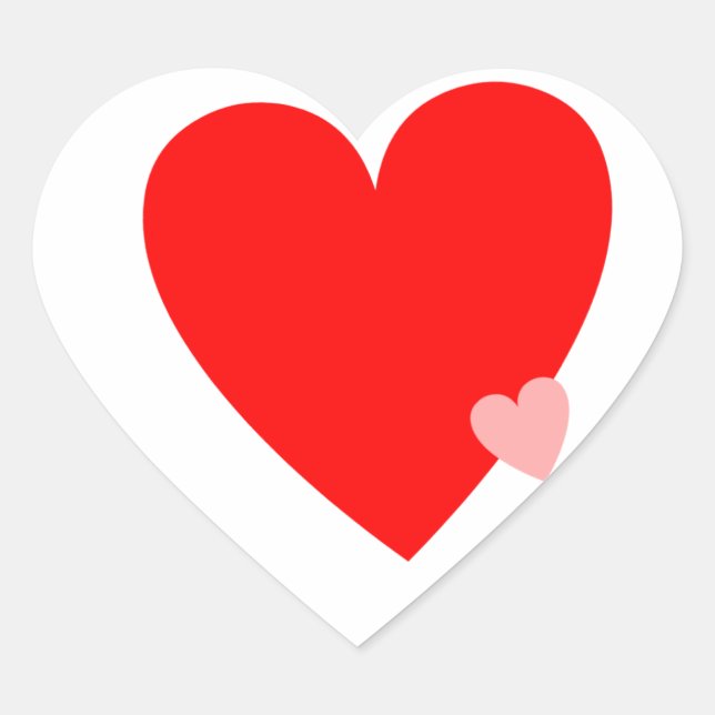 Pegatina En Forma De Corazón Corazones de amor (Anverso)