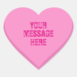 Pegatina En Forma De Corazón Corazones de Conversación Personalizados en Forma