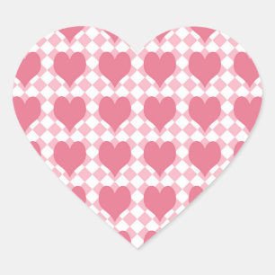 Pegatina En Forma De Corazón Corazones rosas