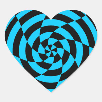 Pegatina En Forma De Corazón Corey Tiger 80s Arte Op Vintage