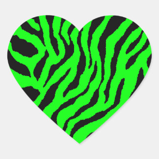 Pegatina En Forma De Corazón Corey Tiger 80s Rayas de Tigre