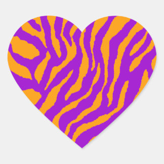 Pegatina En Forma De Corazón Corey Tiger 80s Tiger Stripes