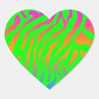 Pegatina En Forma De Corazón Corey Tiger 80s Tiger Stripes