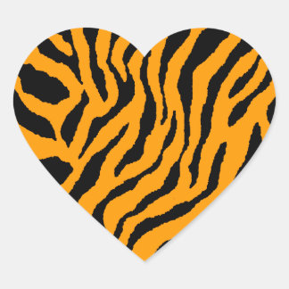 Pegatina En Forma De Corazón Corey Tiger 80s Tiger Stripes