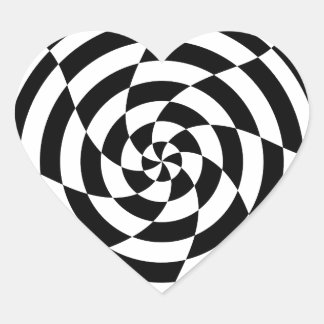 Pegatina En Forma De Corazón Corey Tiger 80's Vintage Op Art