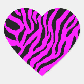 Pegatina En Forma De Corazón Corey Tiger Rayas de Tigre de los 80