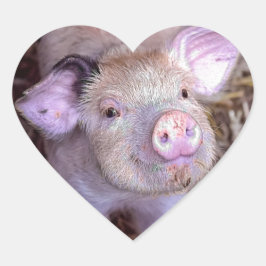 Pegatina En Forma De Corazón Cozmico