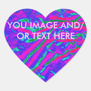 PEGATINA EN FORMA DE CORAZÓN CREACIÓN RÁPIDA DEL PRODUCTO: SU IMAGEN Y/O TEXTO