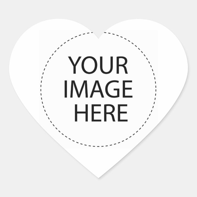 Pegatina En Forma De Corazón Create Your Own Custom Gifts (Anverso)