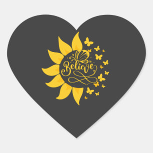 Pegatina En Forma De Corazón cree en la feliz T-Shirt Classic de la tortilla de