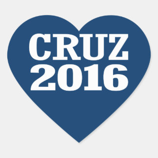 PEGATINA EN FORMA DE CORAZÓN CRUZ 2016