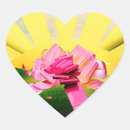 PEGATINA EN FORMA DE CORAZÓN ¡CUÁN BIEN SE SIENTE!