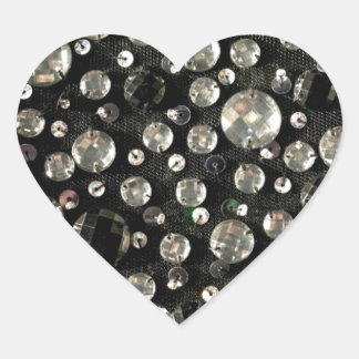 Pegatina En Forma De Corazón Cuentas de vidrio y secuencias