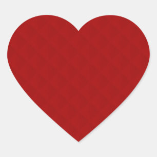 Pegatina En Forma De Corazón Cuero rojo ruby