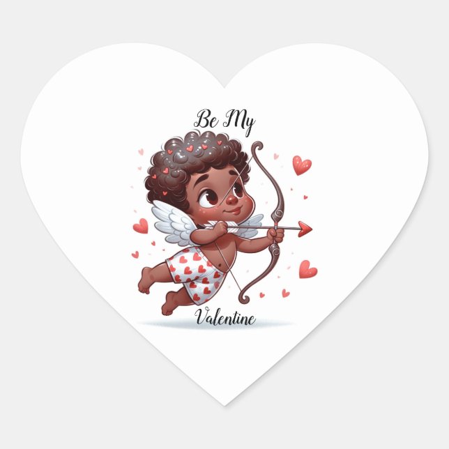 Pegatina En Forma De Corazón Cupid Charm (Anverso)