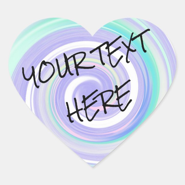 Pegatina En Forma De Corazón Customize Printed Stickers (Anverso)
