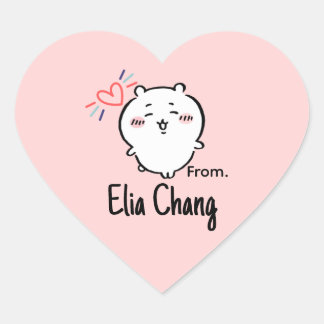 Pegatina En Forma De Corazón Cute anime