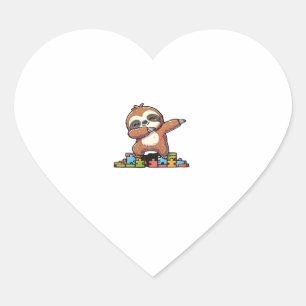 Pegatina En Forma De Corazón Cute Dabbing Slots Autism Awareness Niños autistas