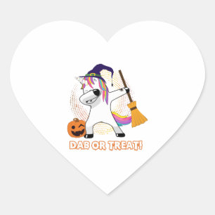 Pegatina En Forma De Corazón Dab o trate divertida idea de disfraces de Hallowe