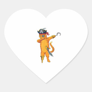 Pegatina En Forma De Corazón Dabbing Pirate - disfraz de Dab de Halloween