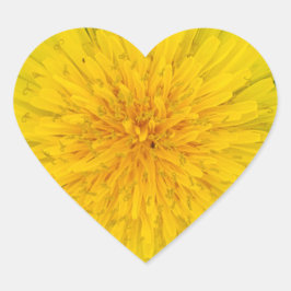 Pegatina En Forma De Corazón Dandelion