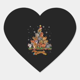 Pegatina En Forma De Corazón Decoración de regalo de Arbol de Navidad de ardill