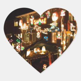 Pegatina En Forma De Corazón Decoraciones navideñas exteriores
