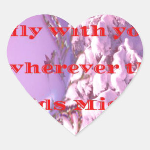 Pegatina En Forma De Corazón Déjame volar contigo a San Valentín.png