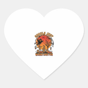 Pegatina En Forma De Corazón Demonios Solo Quieren Divertirse Halloween Cemente