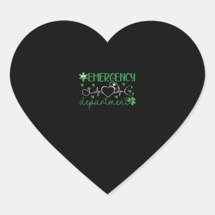 Pegatina En Forma De Corazón Departamento de Emergencia Funny enfermera enferme